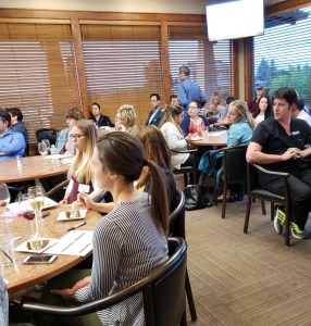 participants sitting at study club event
